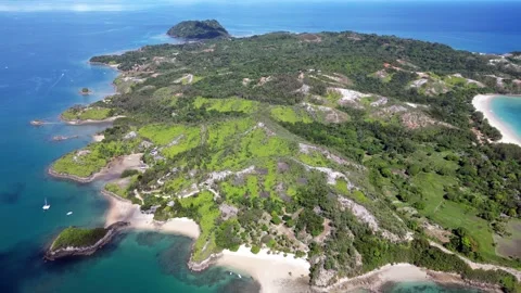 Pristine beaches and turquoise ocean.Sakatia Island, Madagascar, drone footage. Stock Footage 312591153