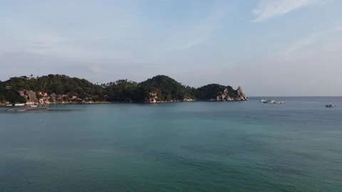 Pristine Chalok Baan Kao Bay: A Coastal Gem on Koh Tao Stock Footage 297551019