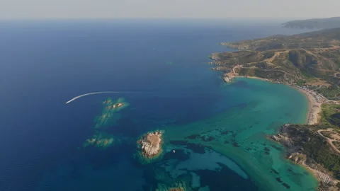 Pristine coastal waters Stock Footage 263081224