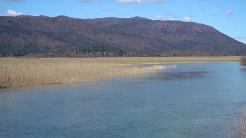 Pristine intermittent Cerknica lake in spring Stock Footage 237183269