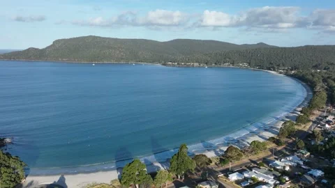 Pristine Tasmania coastline from drone perspective Video stock 176709947