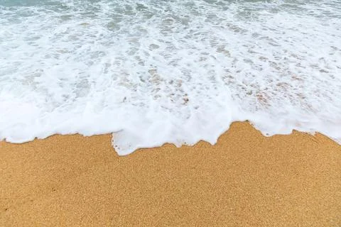 The pristine white sand and waves of Ike Island, Okinawa Stock Photos