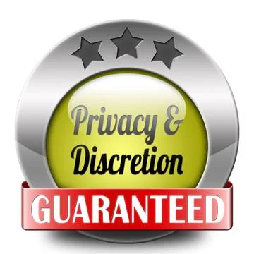 Privacy and discretion Stock Illustration