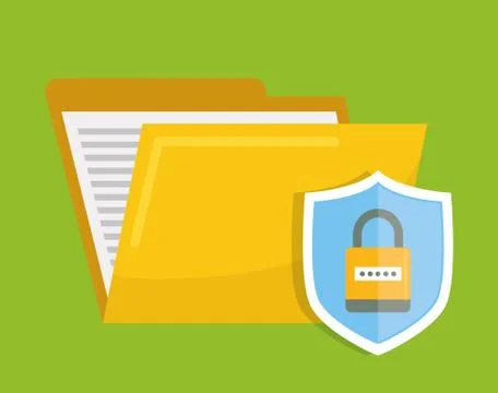 Privacy and security system graphic icons Illustrazione stock