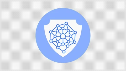 Privacy bubble network animation Stock Footage 320147693