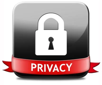 Privacy button Stock Illustration