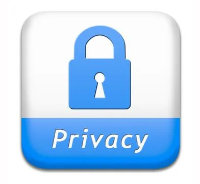 Privacy button Stock Illustration