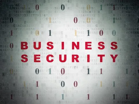 Privacy concept: Business Security on Digital Data Paper background Stock Illustration