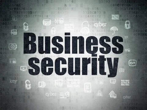 Privacy concept: Business Security on Digital Data Paper background Stock Illustration