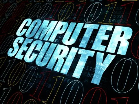 Privacy concept: Computer Security on Digital background Stock Illustration