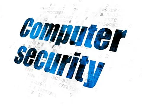 Privacy concept: Computer Security on Digital background Illustrazione stock