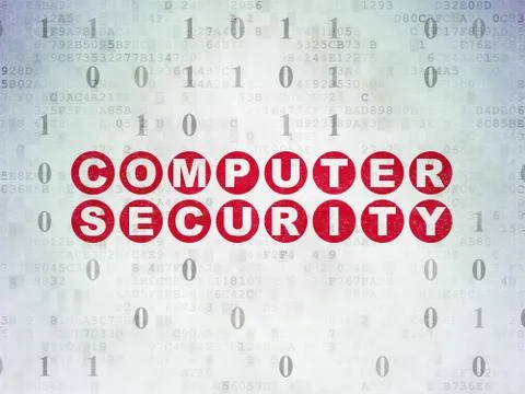 Privacy concept: Computer Security on Digital Data Paper background Stock Illustration