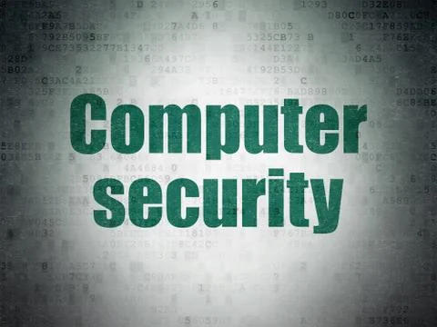 Privacy concept: Computer Security on Digital Data Paper background Stock Illustration