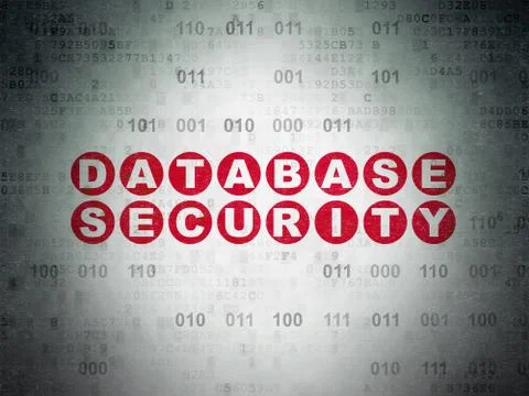 Privacy concept: Database Security on Digital Data Paper background Stock Illustration