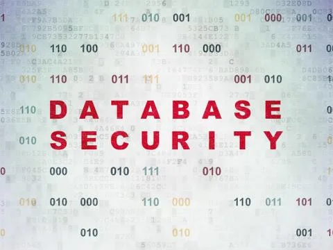 Privacy concept: Database Security on Digital Data Paper background Stock Illustration