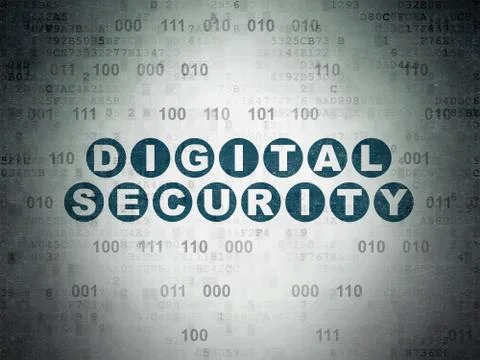 Privacy concept: Digital Security on Digital Data Paper background Stock Illustration