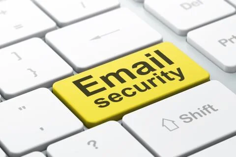Privacy concept: Email Security on computer keyboard background イラスト素材