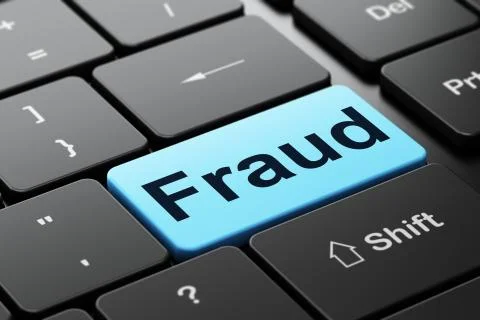 Privacy concept: Fraud on computer keyboard background イラスト素材