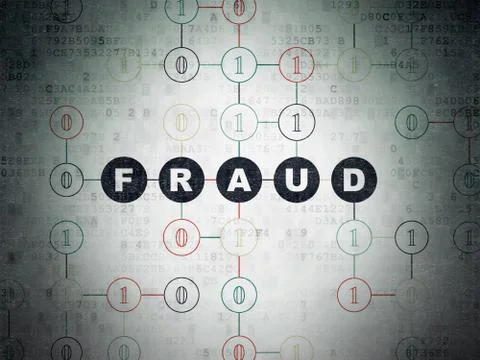 Privacy concept: Fraud on Digital Data Paper background Stock Illustration