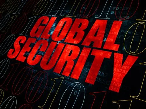 Privacy concept: Global Security on Digital background Stock Illustration