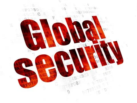 Privacy concept: Global Security on Digital background Stock Illustration