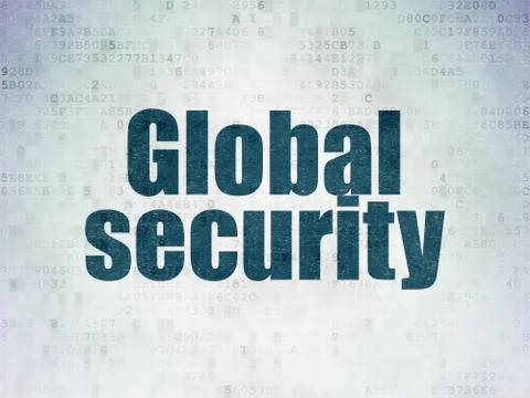 Privacy concept: Global Security on Digital Data Paper background Stock Illustration