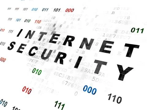 Privacy concept: Internet Security on Digital background イラスト素材
