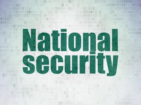 Privacy concept: National Security on Digital Data Paper background Stockillustratie