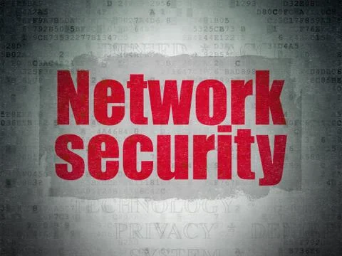 Privacy concept: Network Security on Digital Data Paper background Stock Illustration