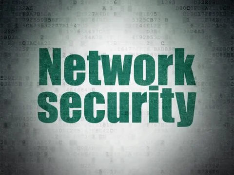 Privacy concept: Network Security on Digital Data Paper background Stock Illustration