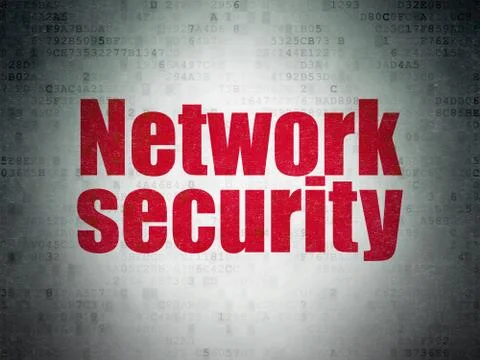 Privacy concept: Network Security on Digital Data Paper background Stock Illustration