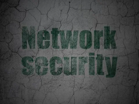 Privacy concept: Network Security on grunge wall background イラスト素材