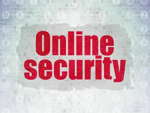 Privacy concept: Online Security on Digital Data Paper background 스톡 일러스트