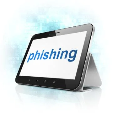 Privacy concept: Phishing on tablet pc computer イラスト素材