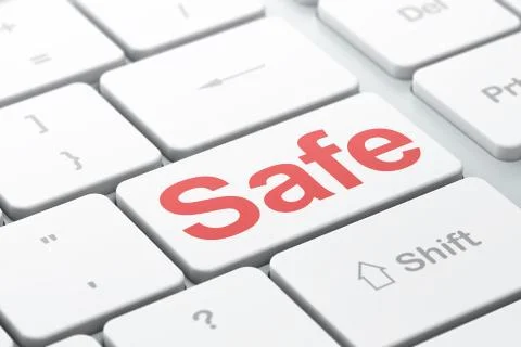 Privacy concept: Safe on computer keyboard background イラスト素材