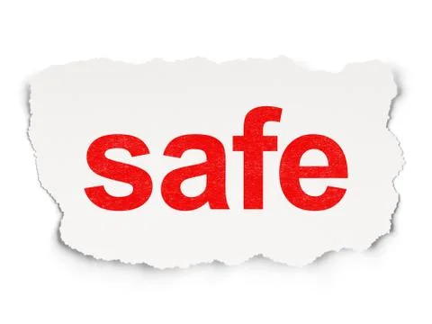 Privacy concept: Safe on Paper background Illustrazione stock