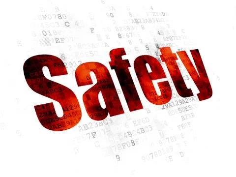 Privacy concept: Safety on Digital background 스톡 일러스트