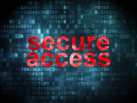 Privacy concept: Secure Access on digital background イラスト素材