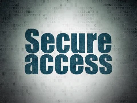 Privacy concept: Secure Access on Digital Data Paper background Illustrazione stock