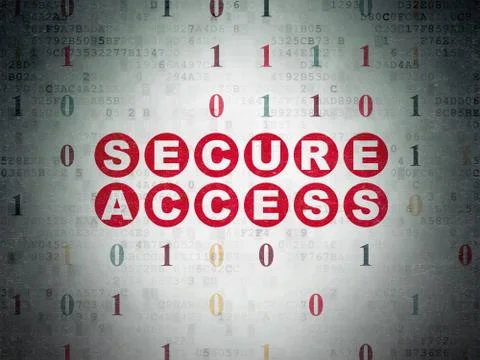 Privacy concept: Secure Access on Digital Data Paper background Stock Illustration