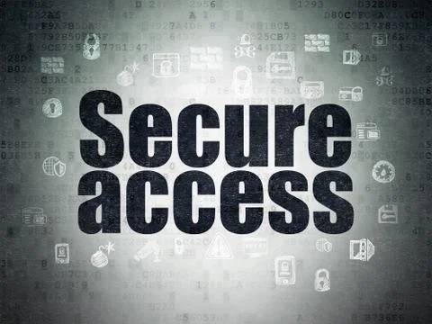 Privacy concept: Secure Access on Digital Data Paper background イラスト素材