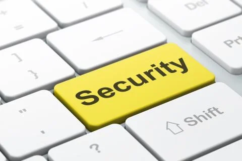 Privacy concept: Security on computer keyboard background 스톡 일러스트