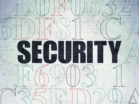 Privacy concept: Security on Digital Data Paper background Stock Illustration