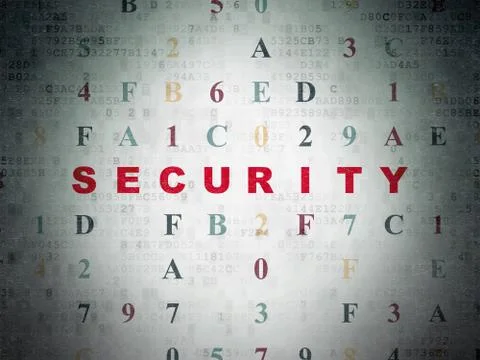 Privacy concept: Security on Digital Data Paper background Illustrazione stock