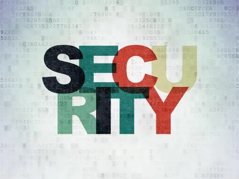 Privacy concept: Security on Digital Data Paper background Stock Illustration