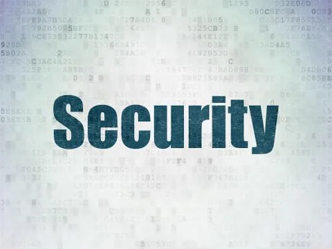 Privacy concept: Security on Digital Data Paper background Illustrazione stock