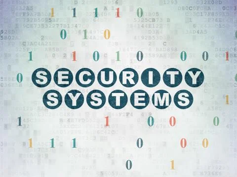 Privacy concept: Security Systems on Digital Data Paper background Stock Illustration