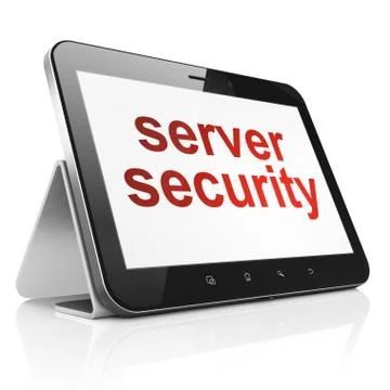 Privacy concept: Server Security on tablet pc computer 스톡 일러스트