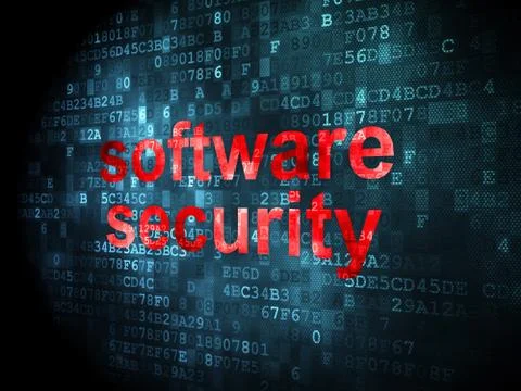 Privacy concept: Software Security on digital background Stock Illustration