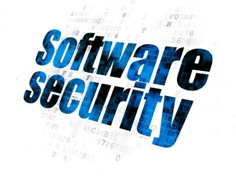 Privacy concept: Software Security on Digital background Stock-Illustration